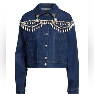 New authentic Dolce and Gabbana embellished denim jacket